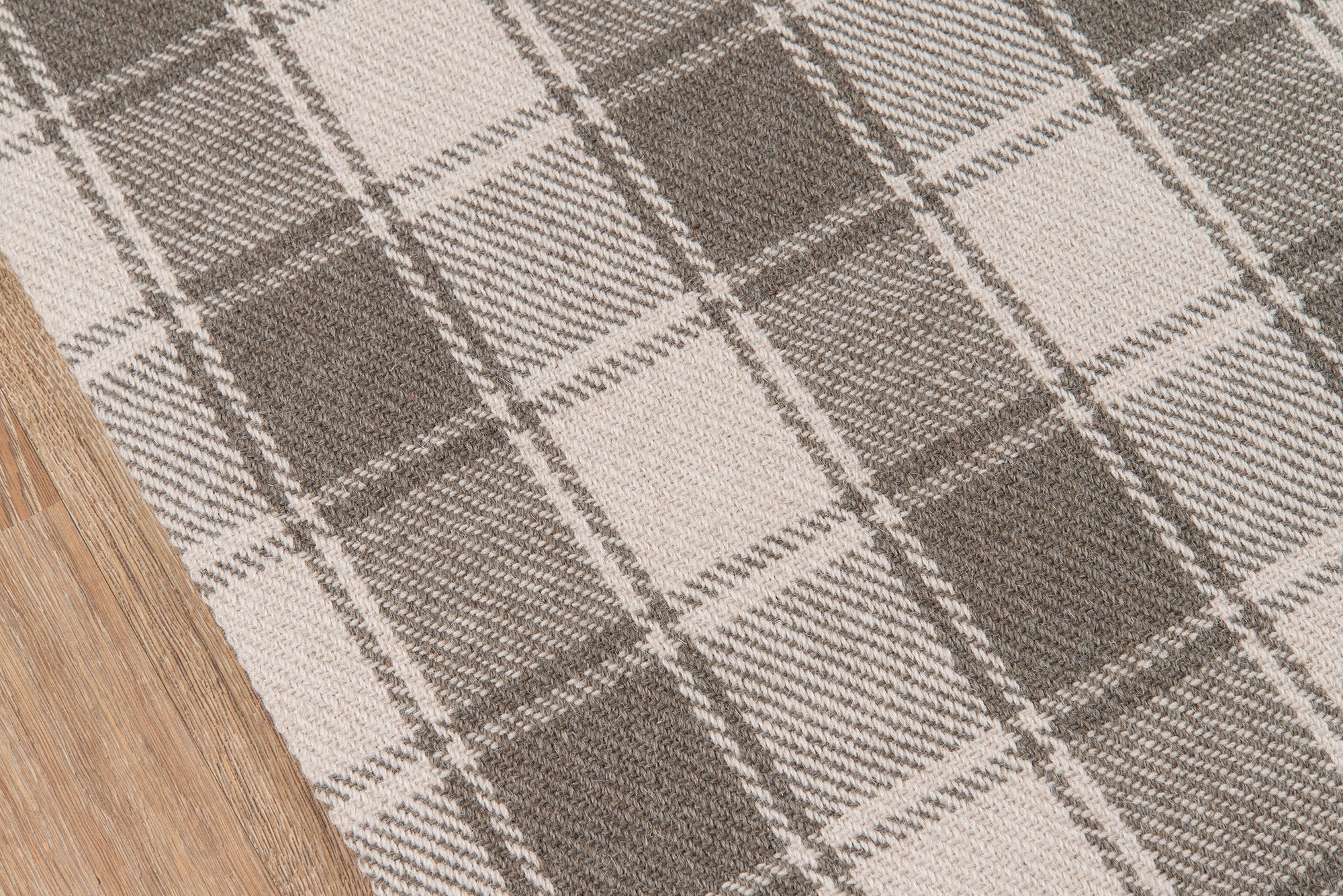 Gray Plaid Tartan Wool Rug - Erin Gates - Marlborough