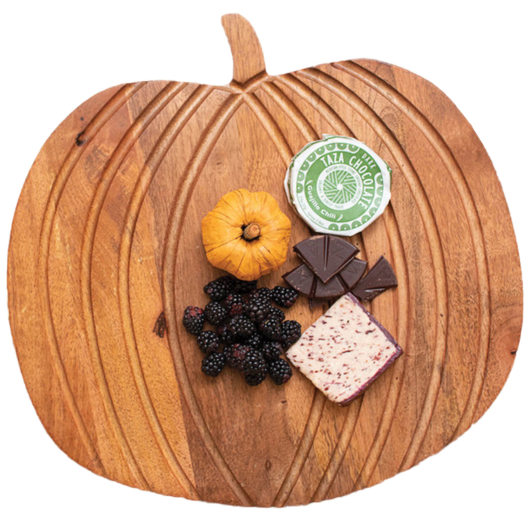 Hand Carved Mango Pumpkin Cheese Board