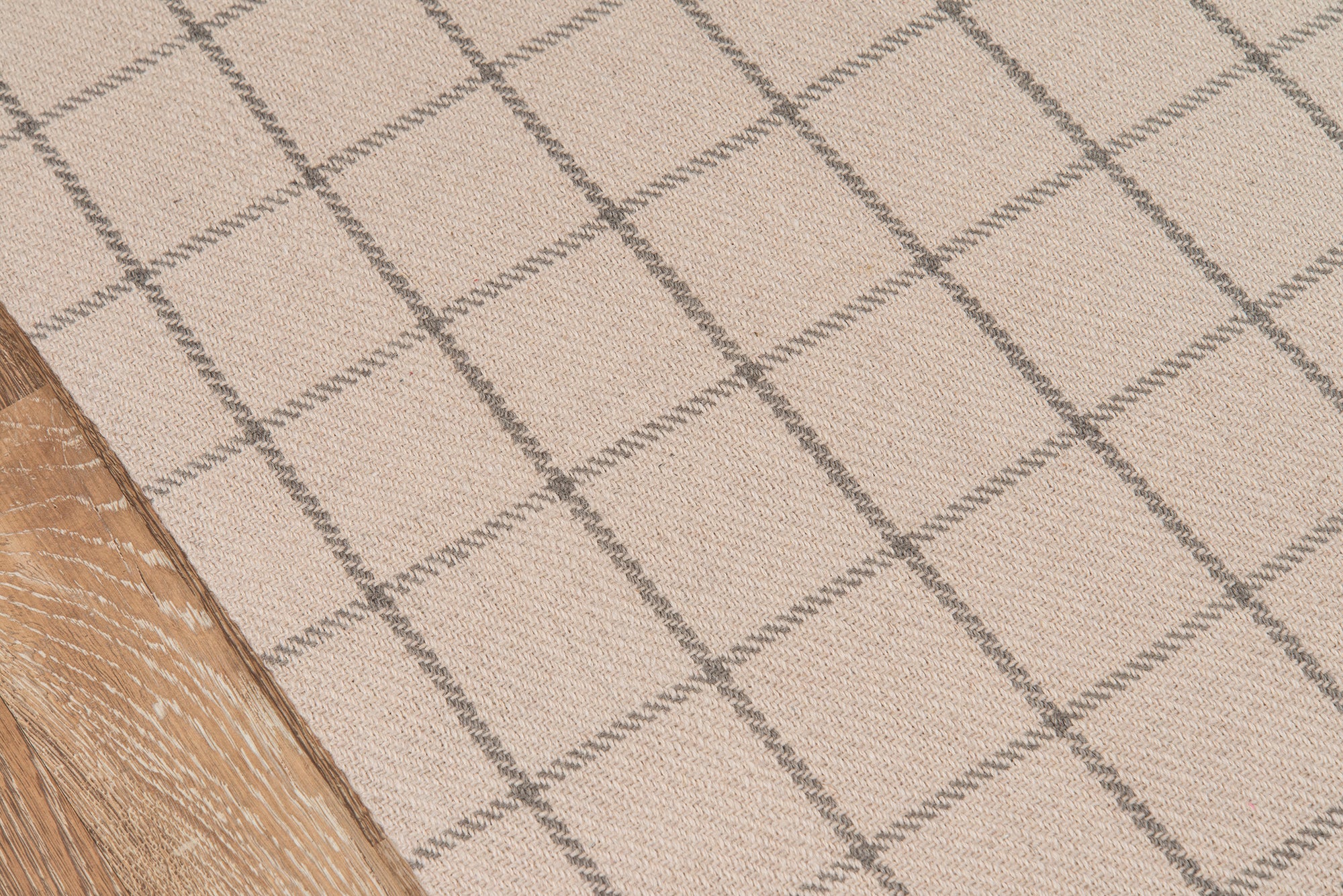 Ivory Plaid Tartan Wool Area Rug - Erin Gates - Marlborough