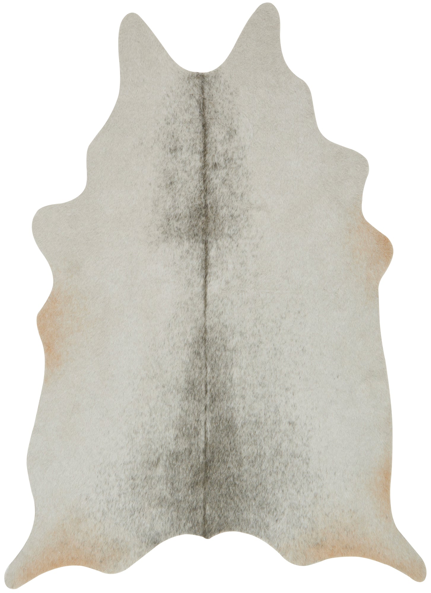 Light Gray and Tan Cowhide Rug - Woodwaves