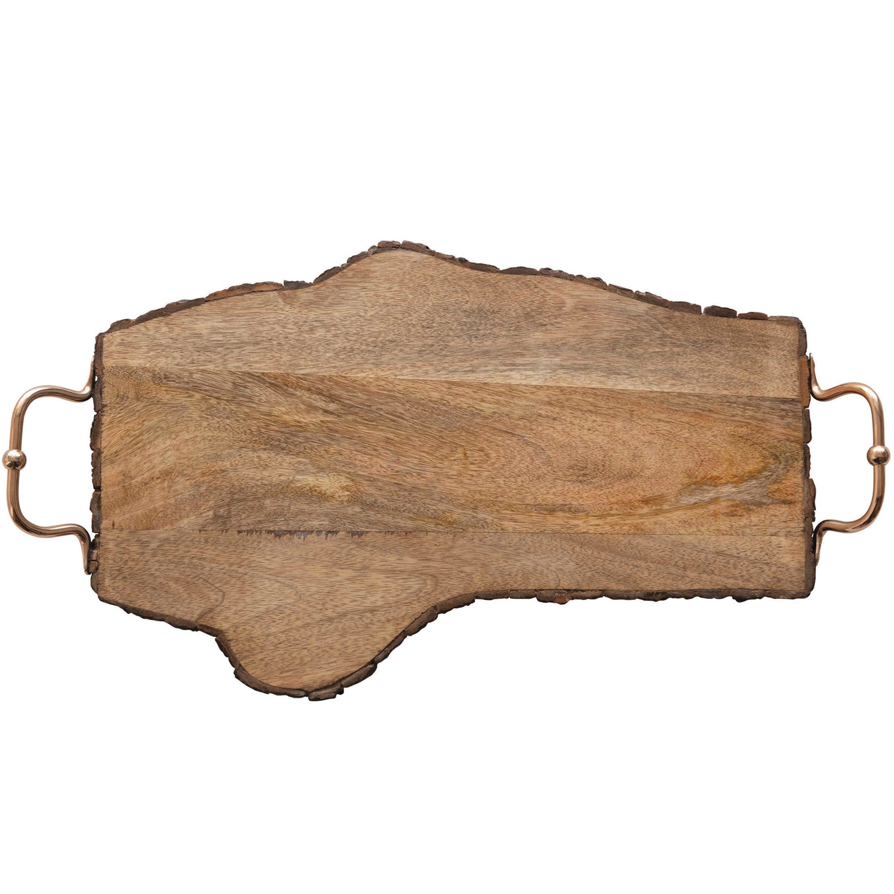 Rustic Wood Bark Edge Cheese and Charcuterie Serving Board