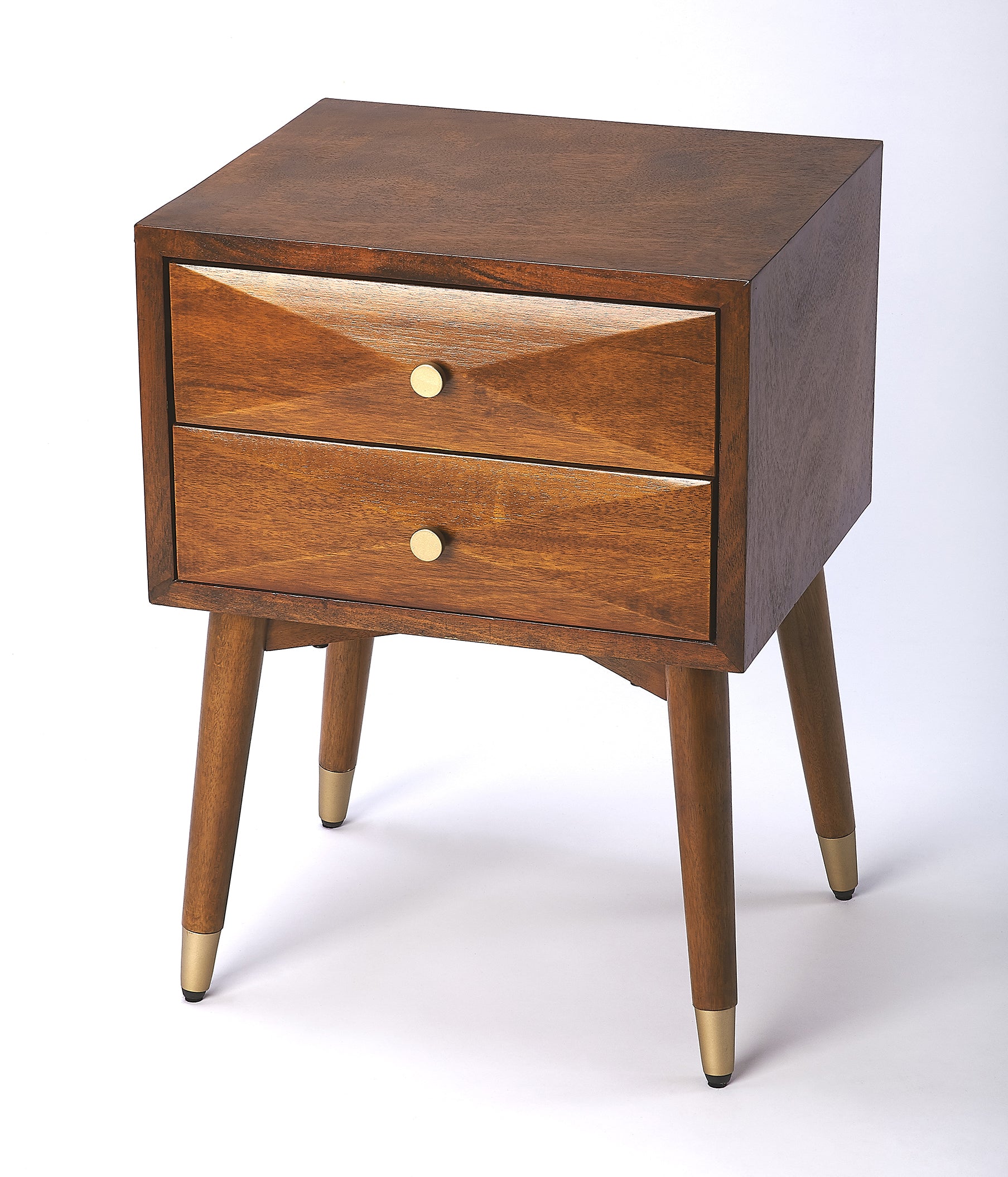 Mahogany Mid Century Modern Nightstand