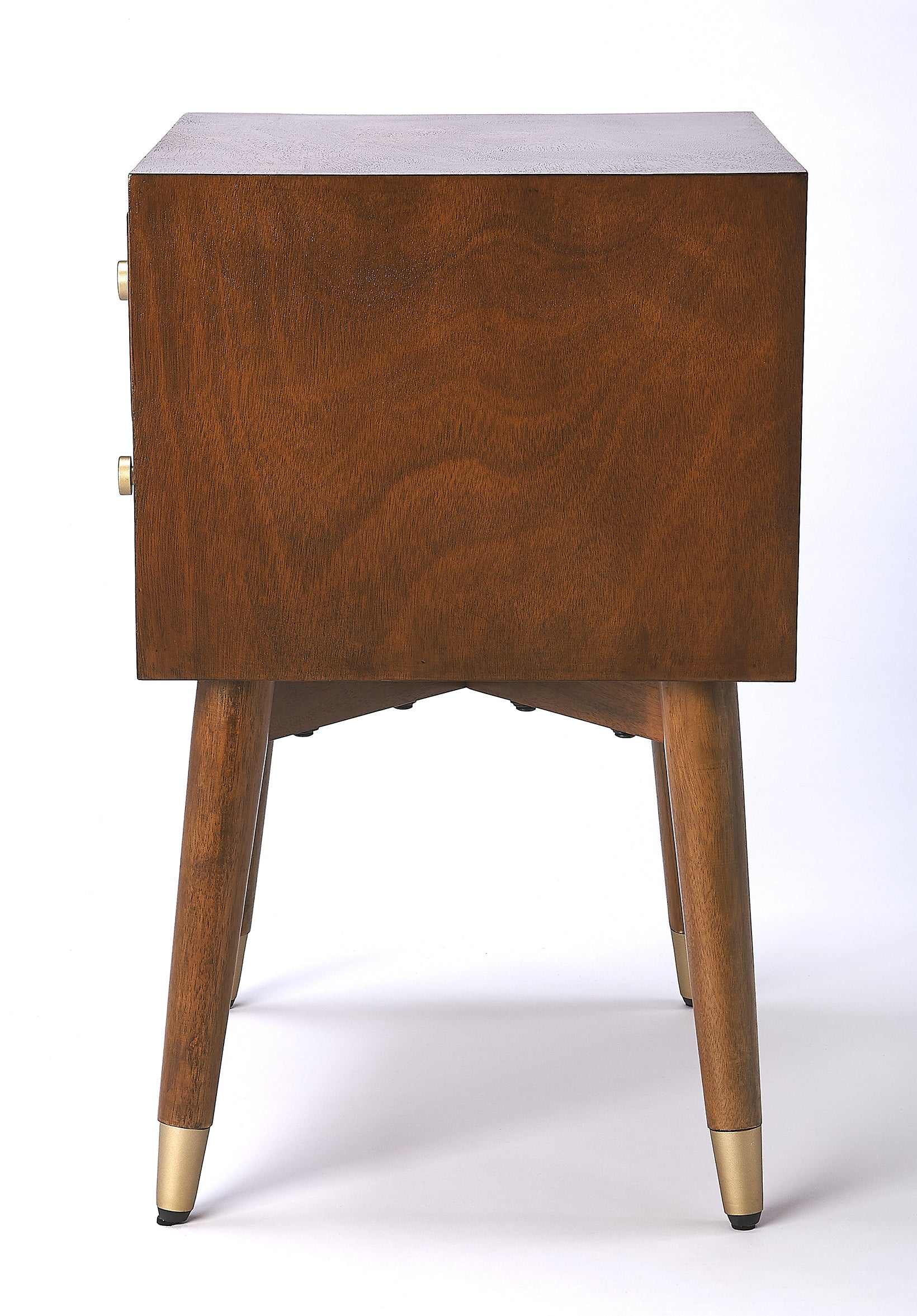 Mahogany Mid Century Modern Nightstand