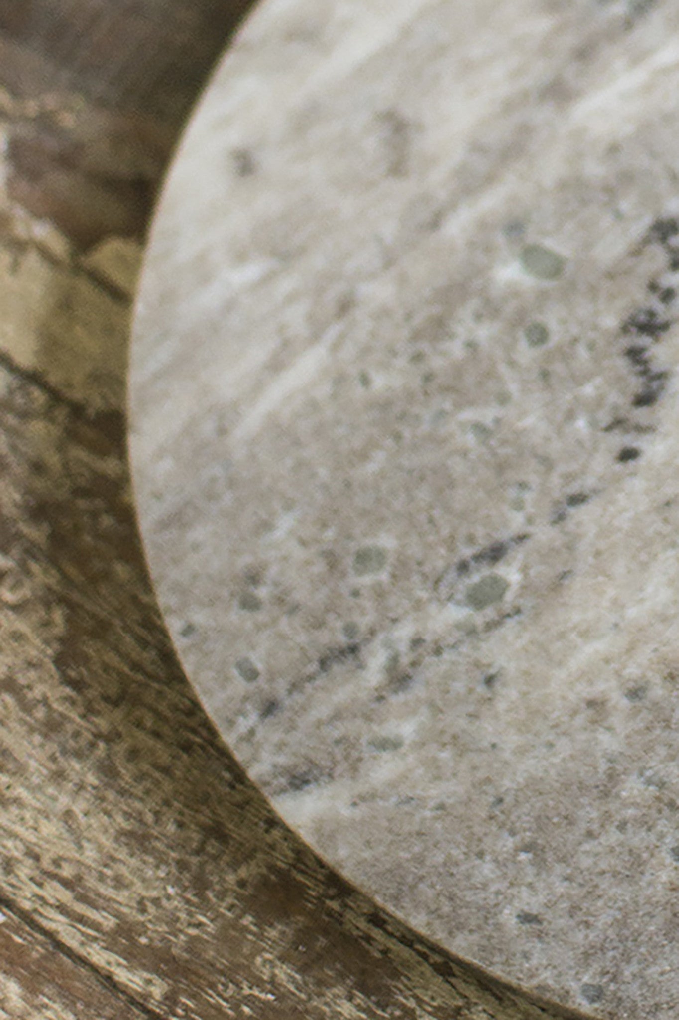 Two Round Gray Marble Cutting & Serving Boards