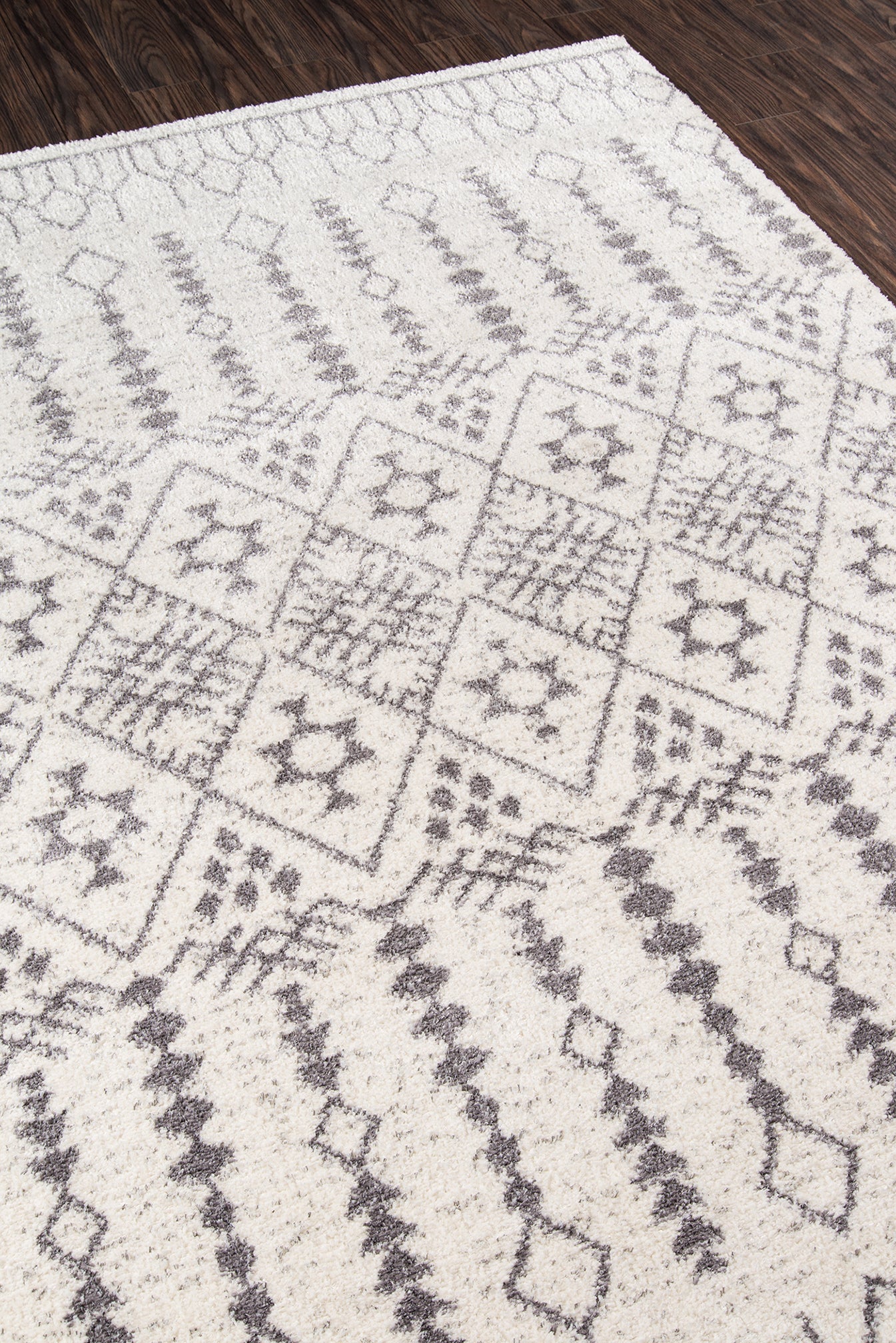 Moroccan Bohemian Ivory Area Rug