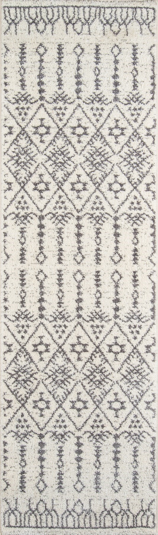Moroccan Bohemian Ivory Area Rug