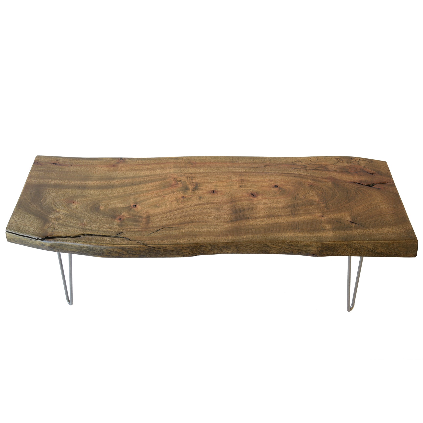 Reclaimed Live Edge Slab Coffee Table