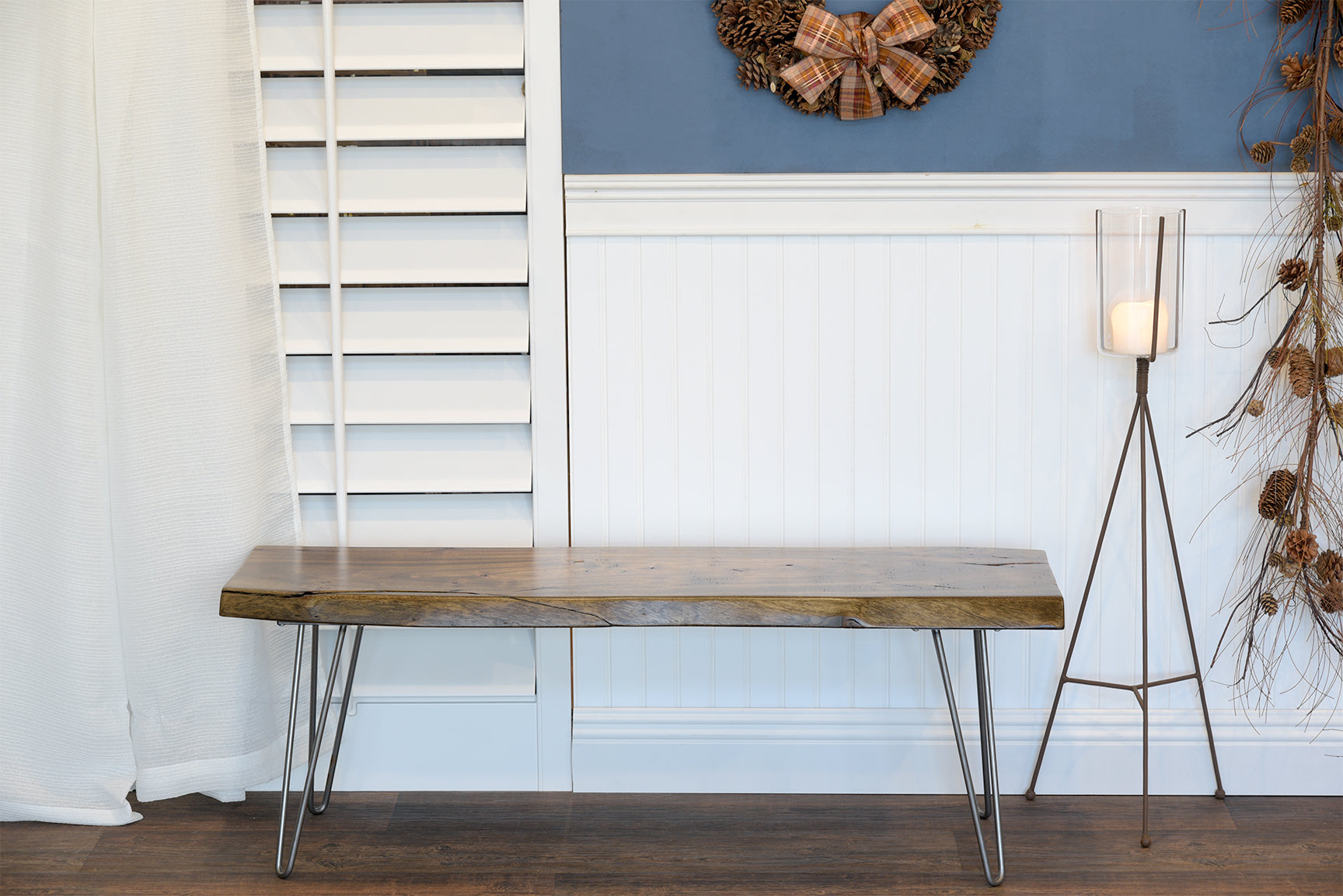 Reclaimed Live Edge Slab Coffee Table