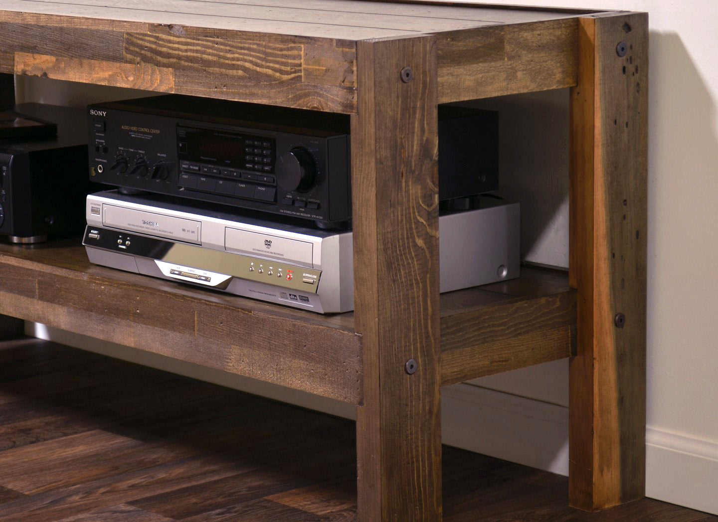Handcrafted Rustic Wood TV Stand Console - presEARTH - Spice