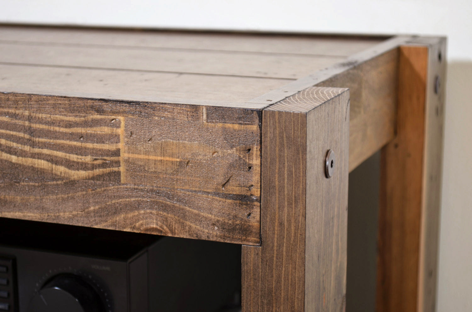 Handcrafted Rustic Wood TV Stand Entertainment Center Console - presEARTH Spice