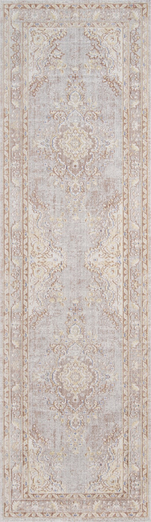 Soft Gray Vintage Style Rug
