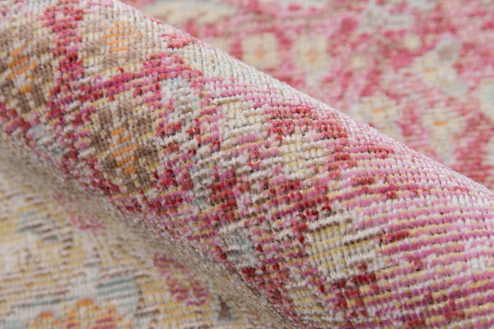 Vintage Style Faded Pink Area Rug - Woodwaves