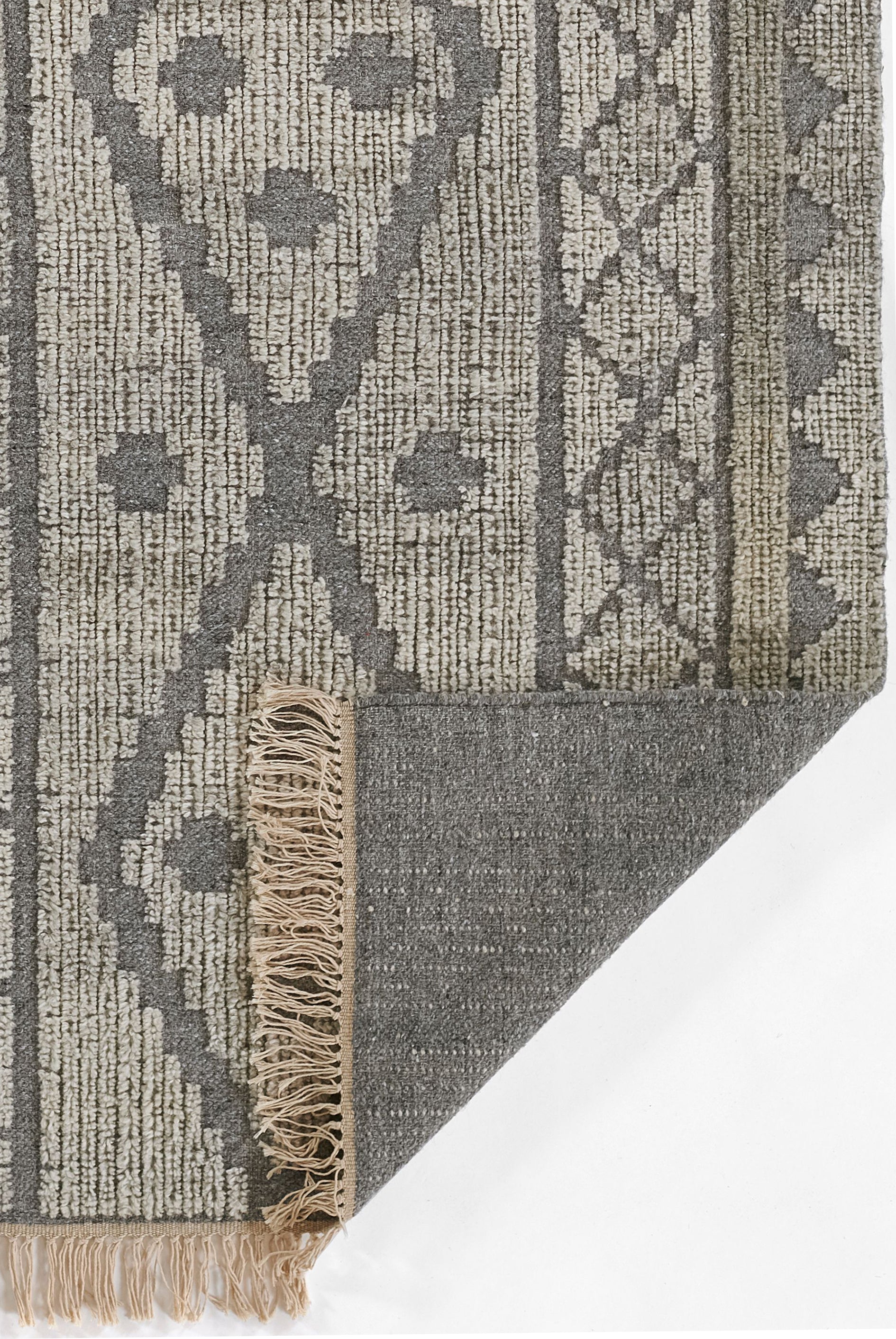 Southwest Hand Woven Wool & Cotton Gray Tone Area Rug
