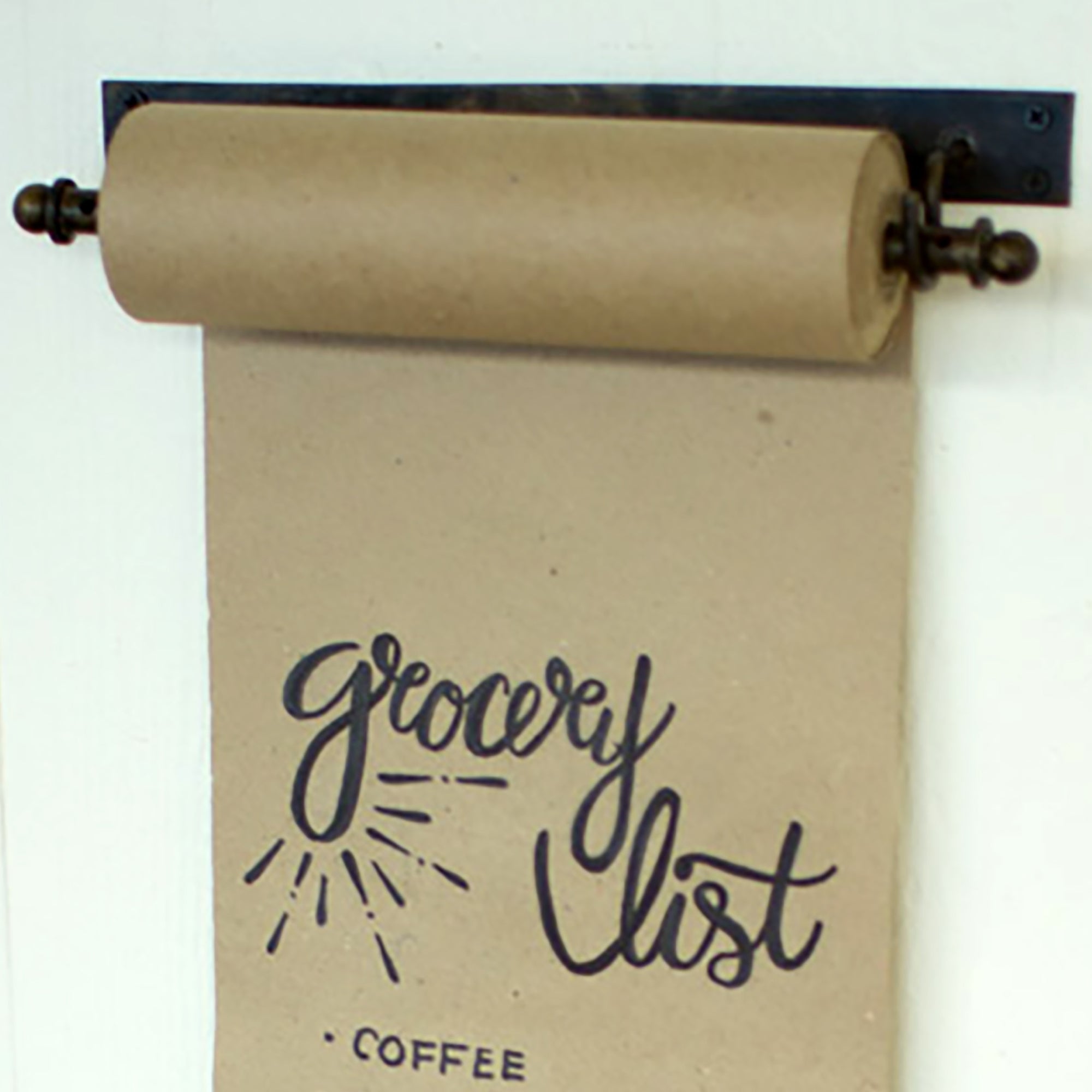 Two Wall Mounted Rustic Paper Note Rolls With Clips - Small