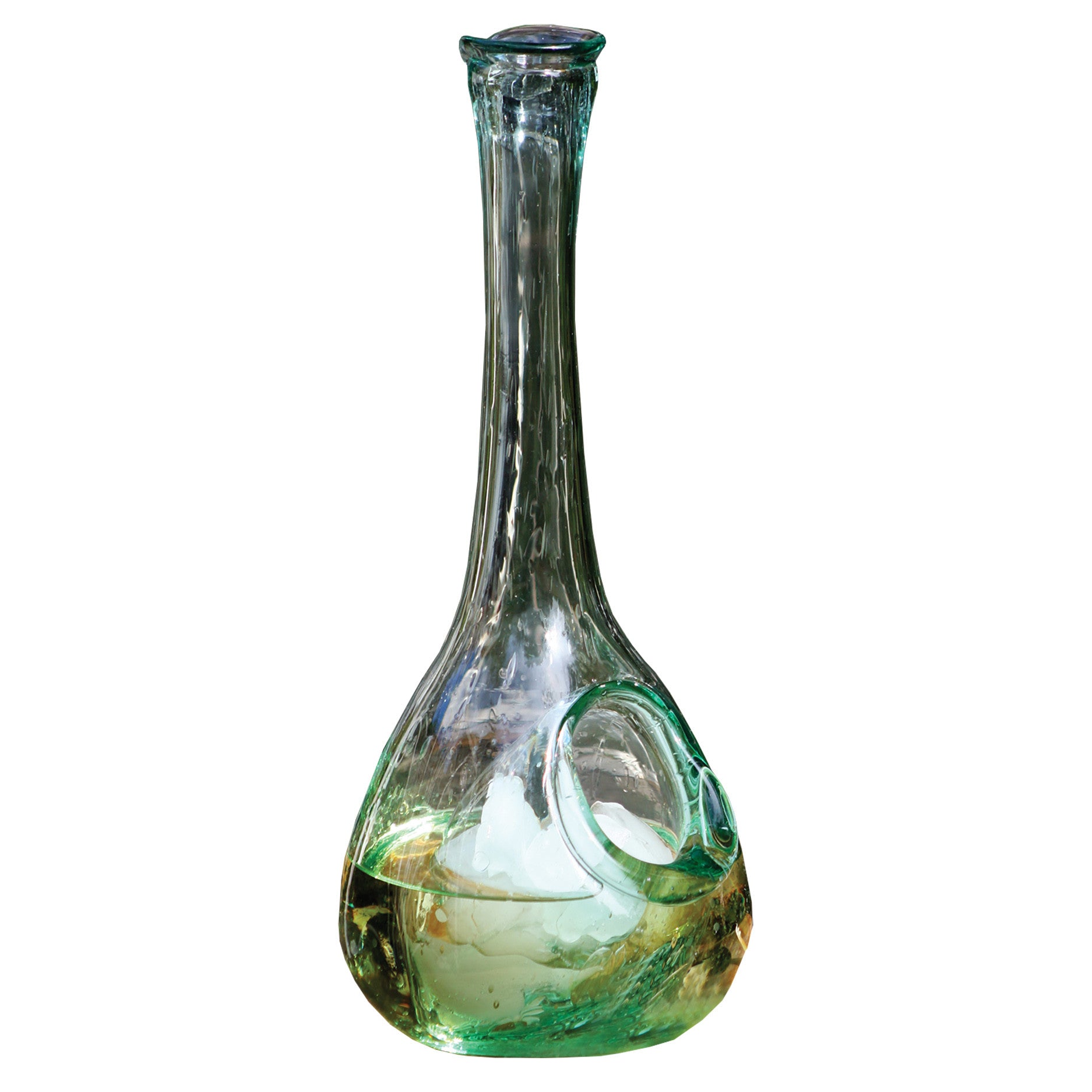 Modern Glass Wine Decanter With Ice Pocket