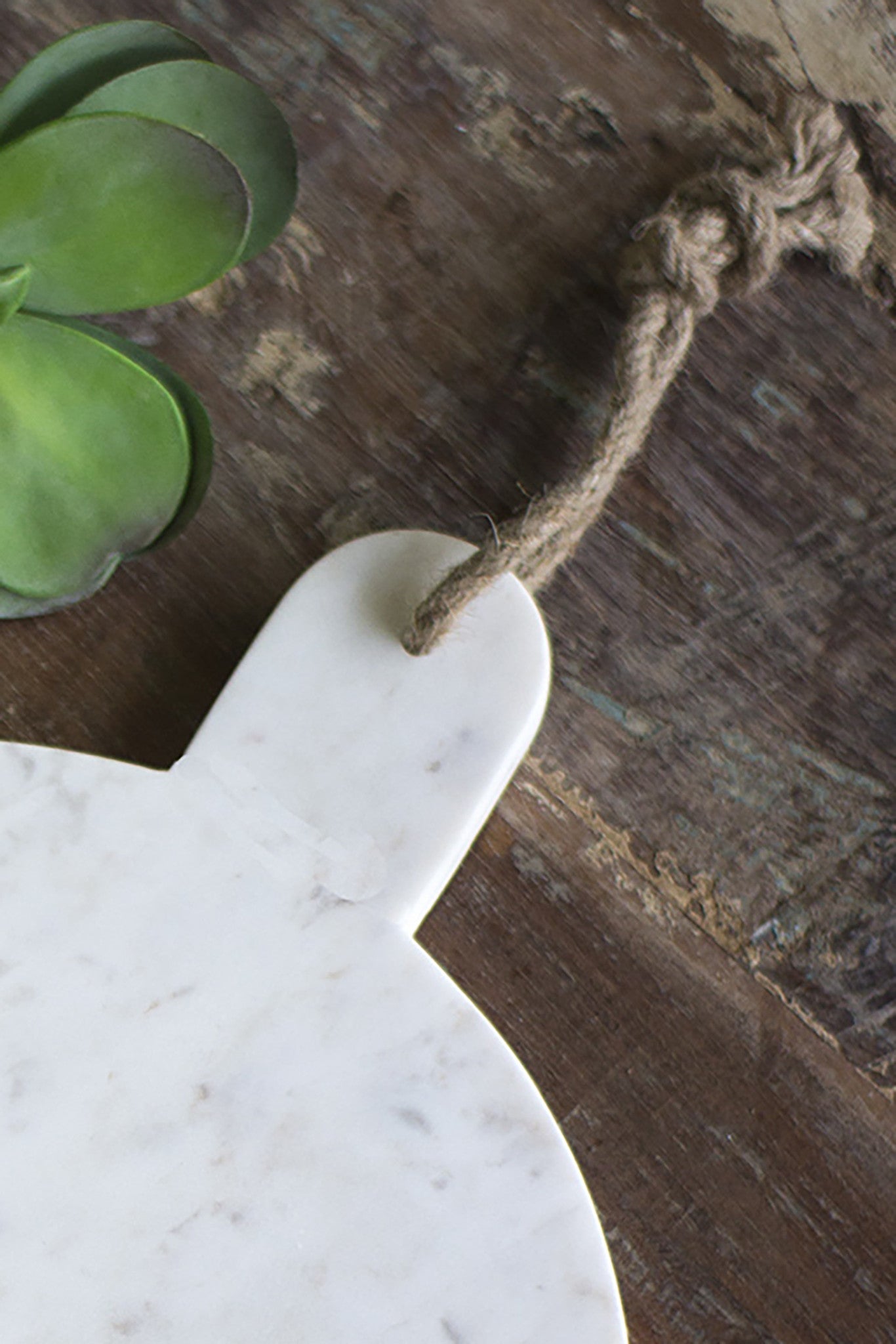 Round White Marble Serving Tray - Set of 2