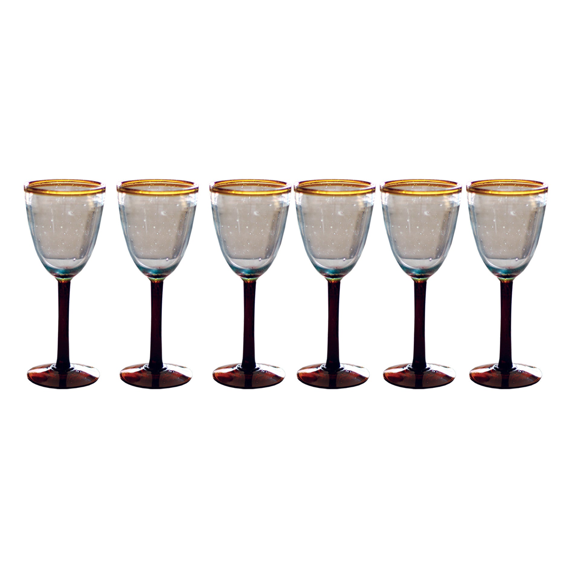 comfit Amber Wine Glasses Set Of 6 - Crystal Colorful Wine Glasses With  Long Stem and Thin Rim,Moder…See more comfit Amber Wine Glasses Set Of 6 