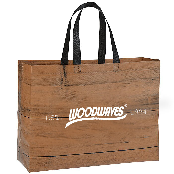 Woodwaves Woodgrain Beach & Grocery Tote