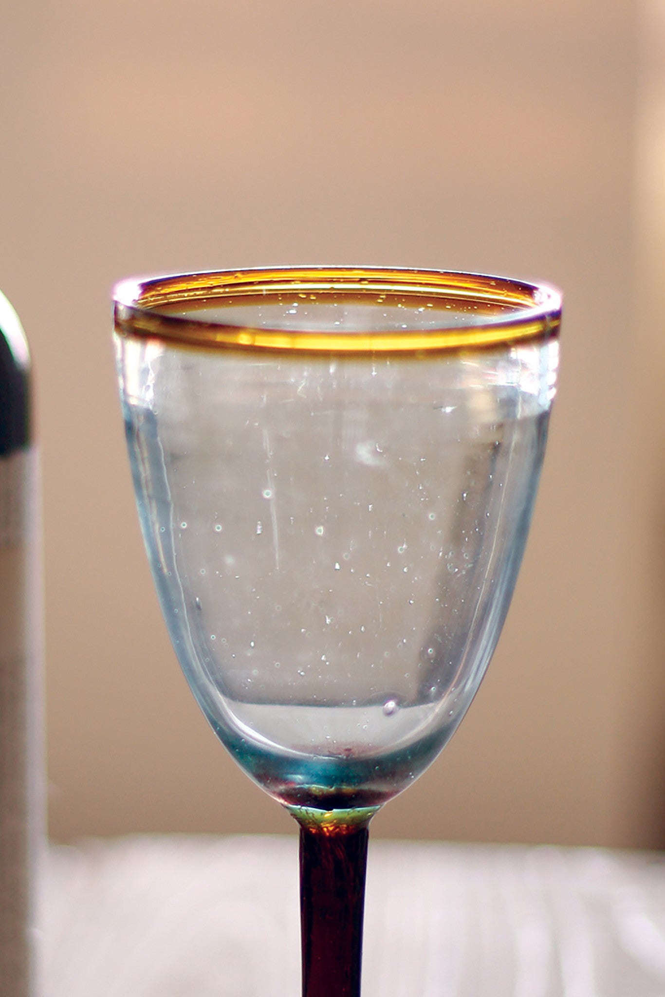 Set 12 Blown Bubble Glass Mid-Century Modern Drinking Glasses